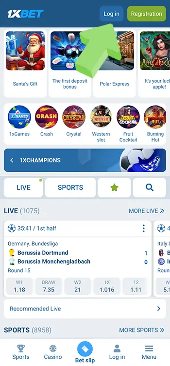 01 Log in to your account