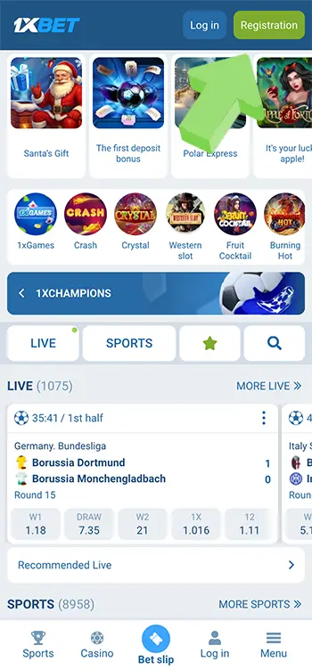 02 Click on “Registration