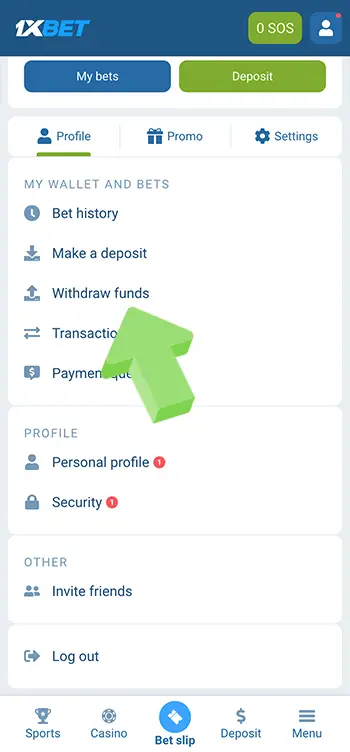 03 Choose your withdrawal method
