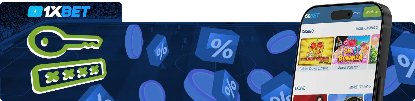 1xBet app login