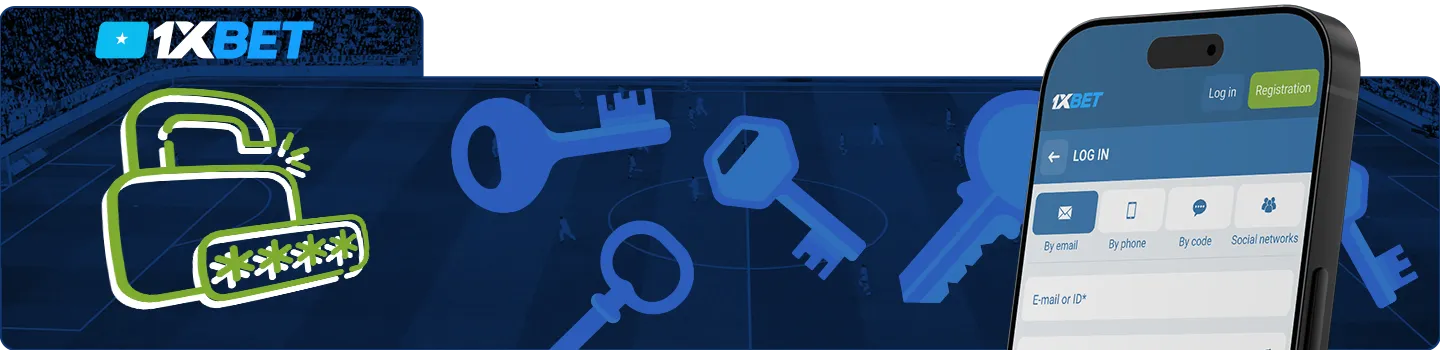 1xBet password recovery