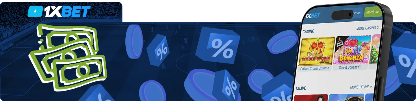 Withdrawing money from the 1xBet app